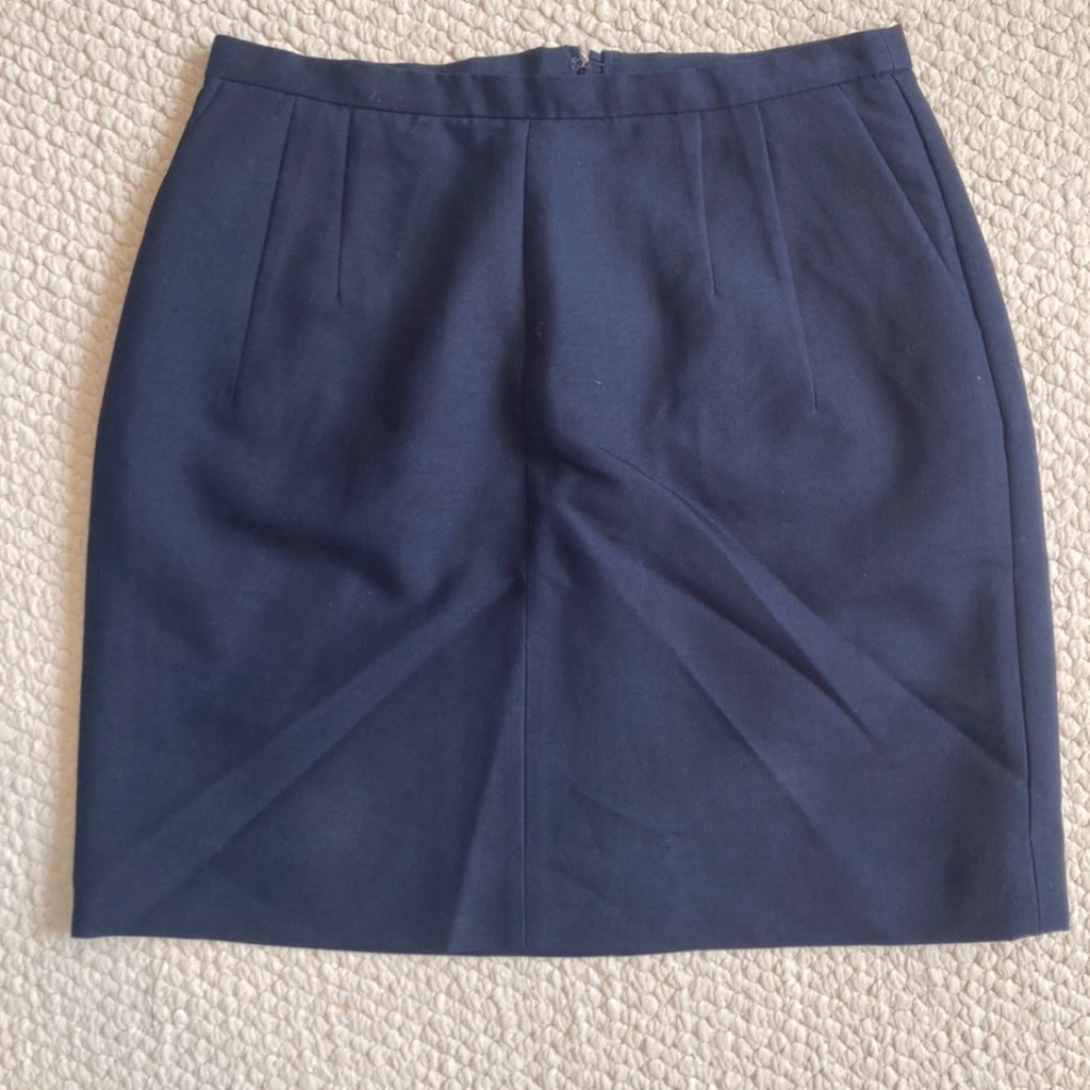 J. Crew Skirt - Navy Blue - Size: 8